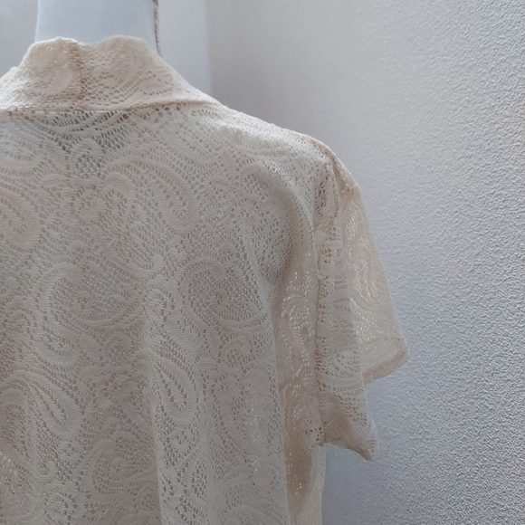 Dress Barn woman dress cover up Size 18/20 Tan/ Cream weding formal, casual gift - Picture 4 of 7